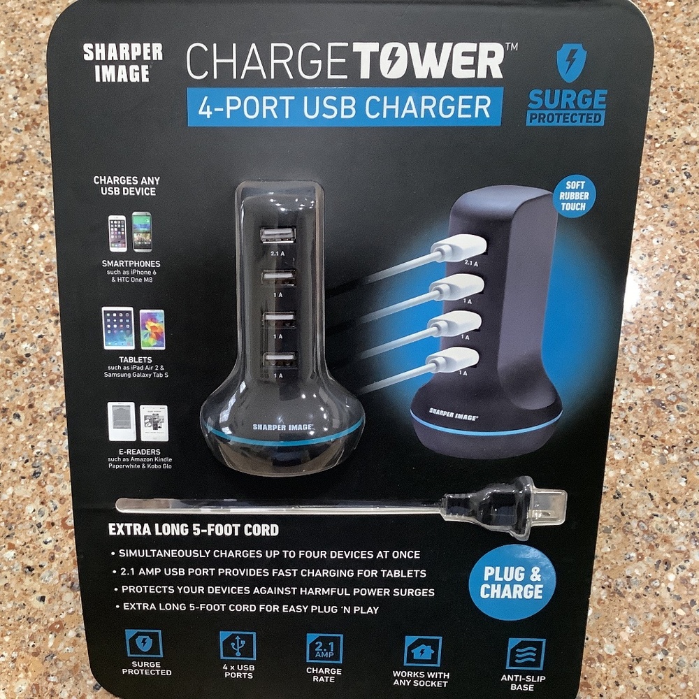 Phone Charger - 4 port USB Charger
